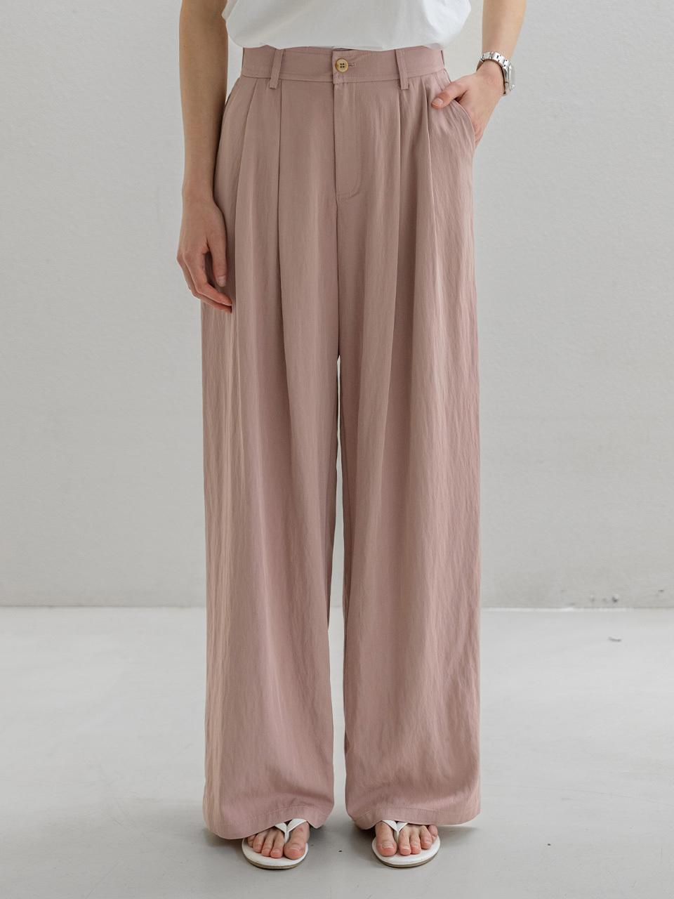 Pintuck Color Wide Pants