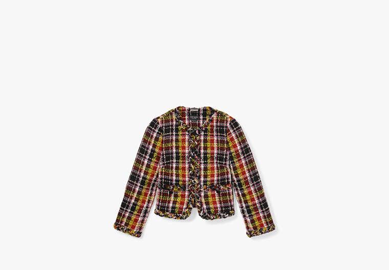 Art Plaid Tweed Jacket