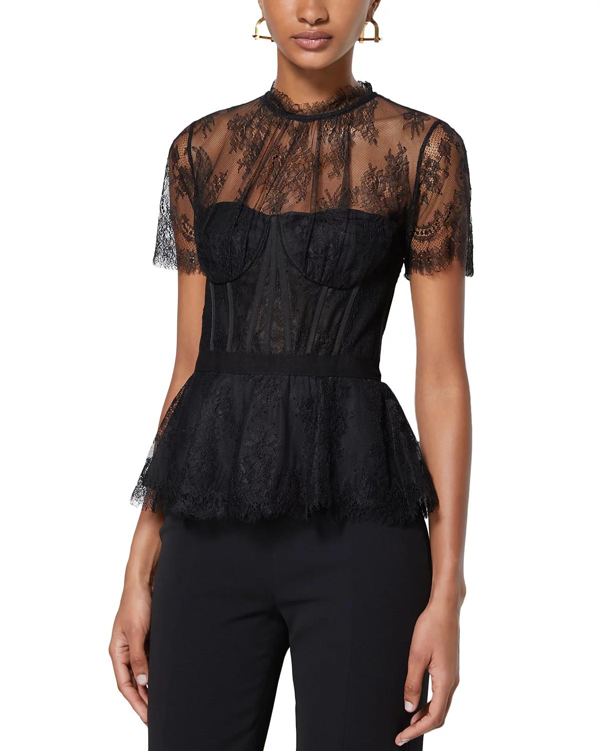 SIMKHAI Kehlani Lace Bustier Top