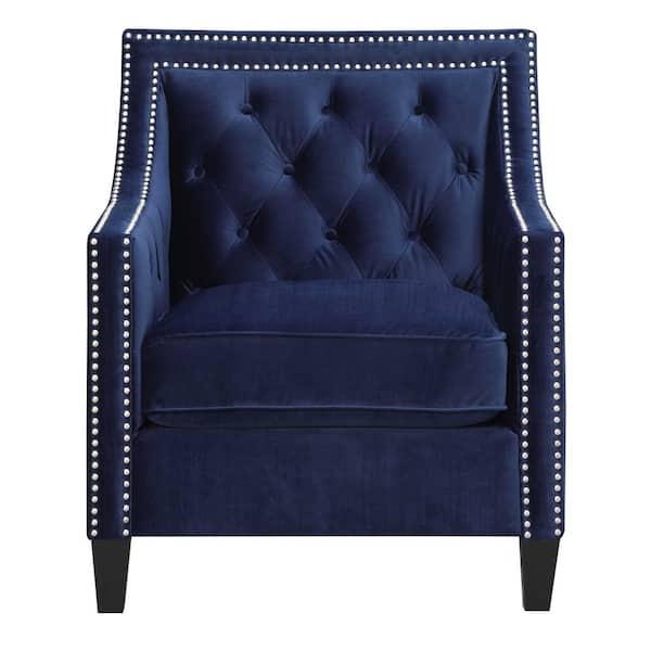 Teagan Navy Accent Chair