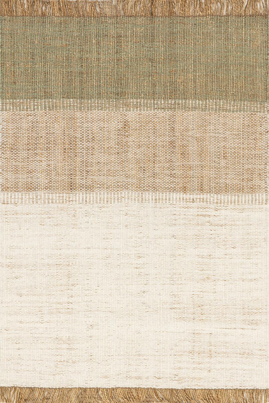Belinda Striped Fringed Rug