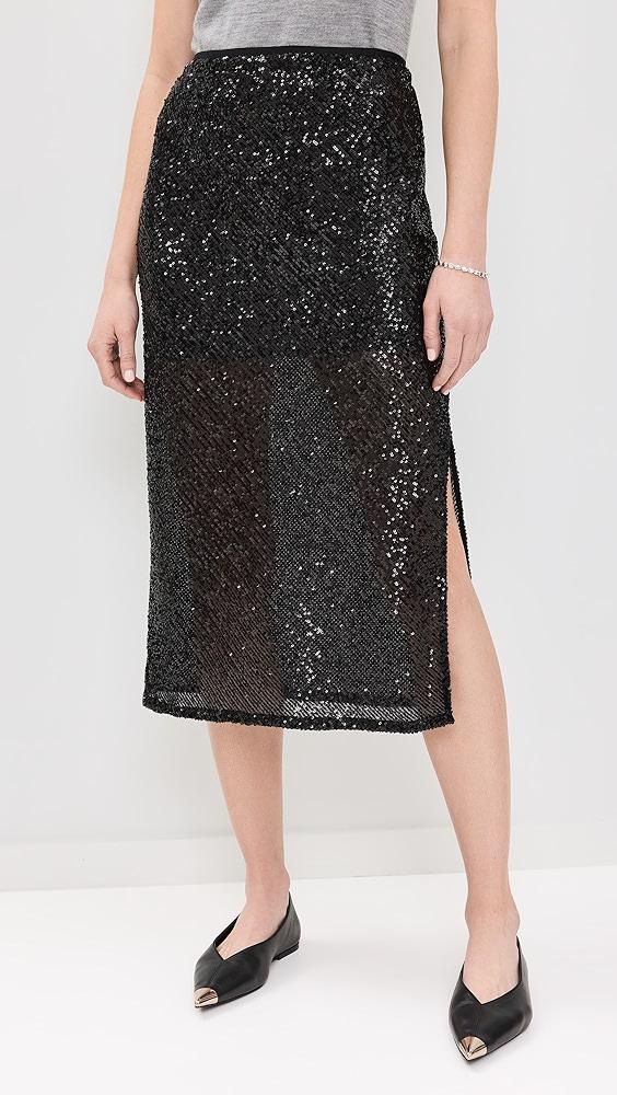 Sequin Bias Skirt