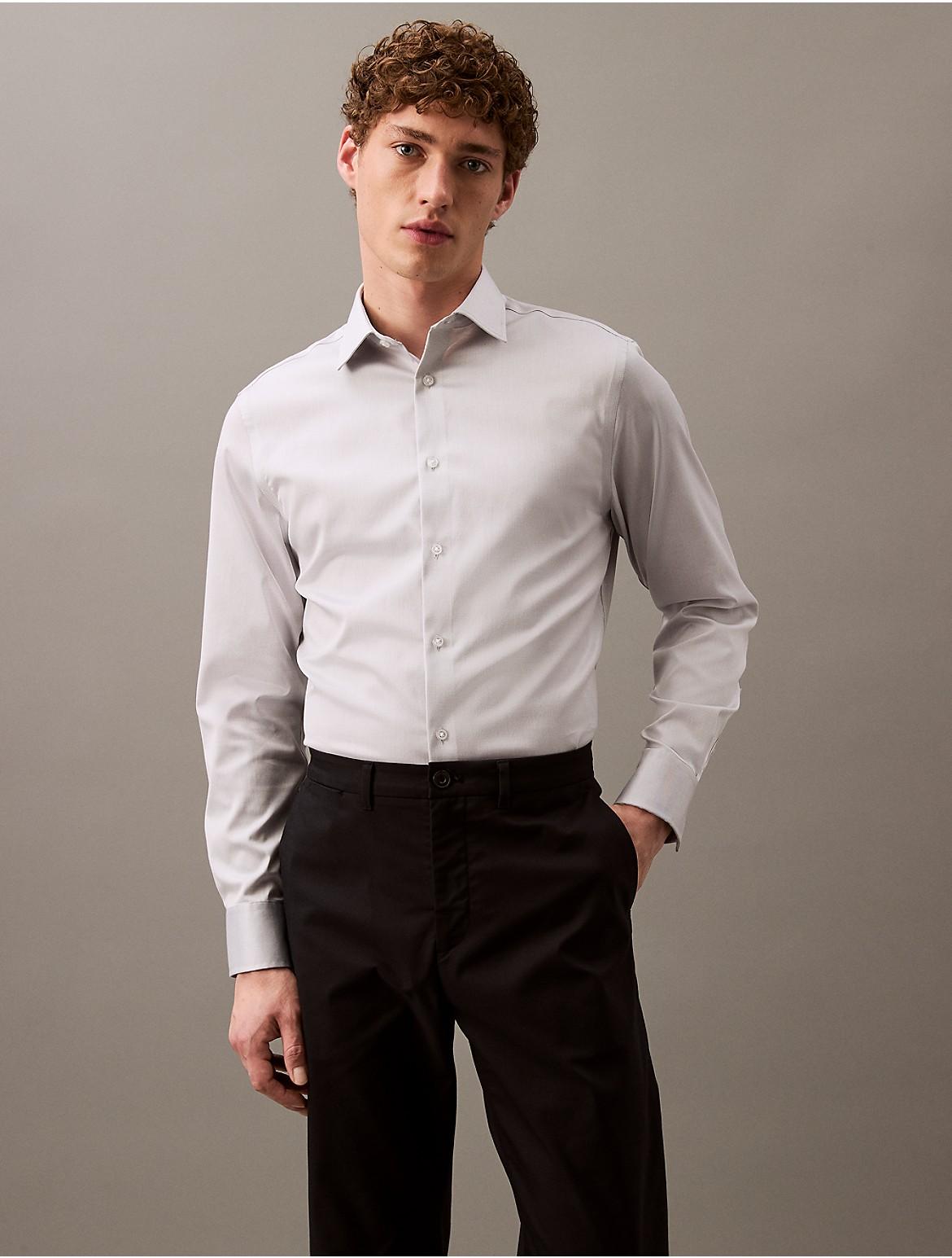 Calvin Klein Men's Refined Slim Stretch Button-Down Shirt