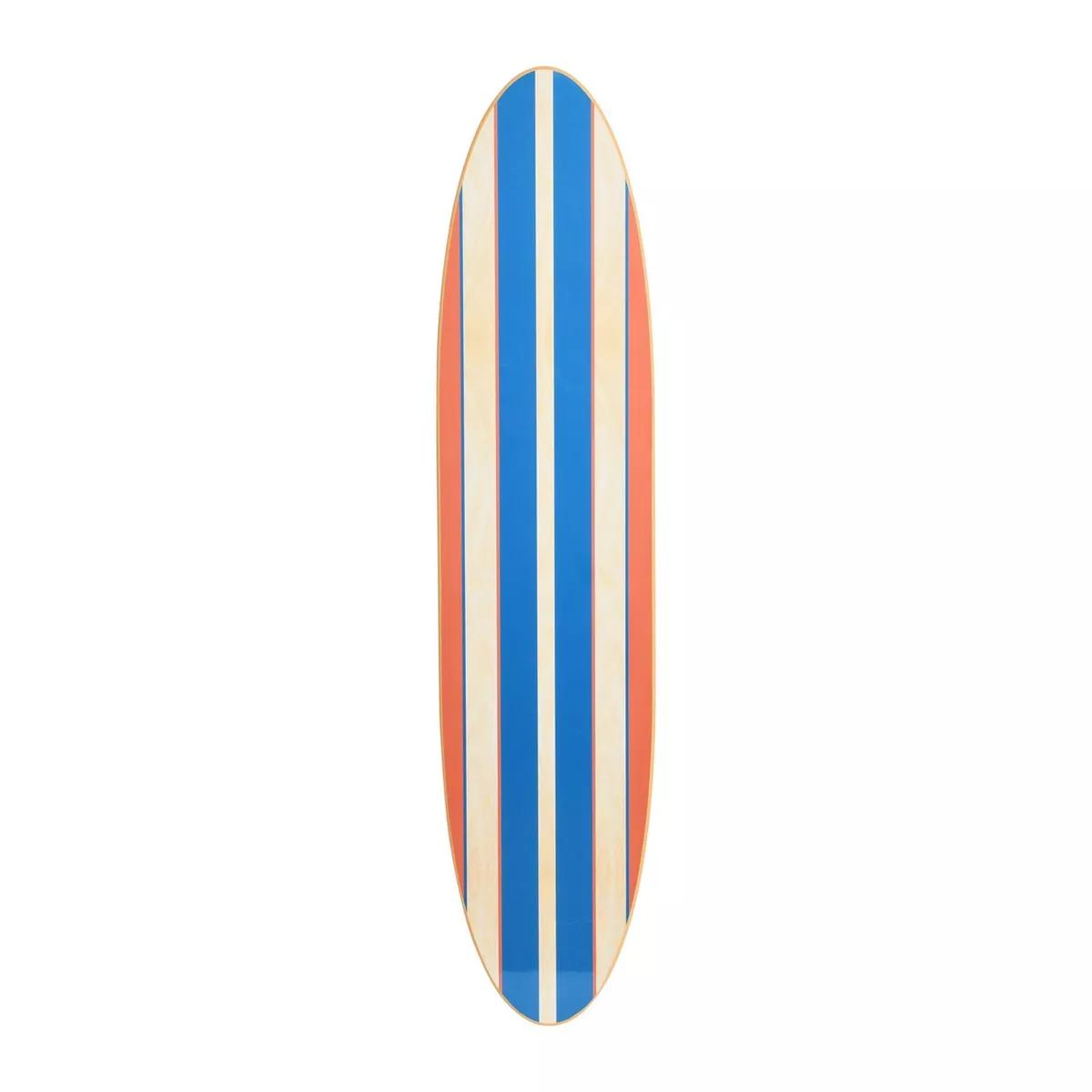 Storied Home Lacquered Wood Surfboard Wall Decor with Hangs Vertical or Horizontal