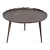 Alessia 25.60 in. Bronze Round Metal Coffee Table