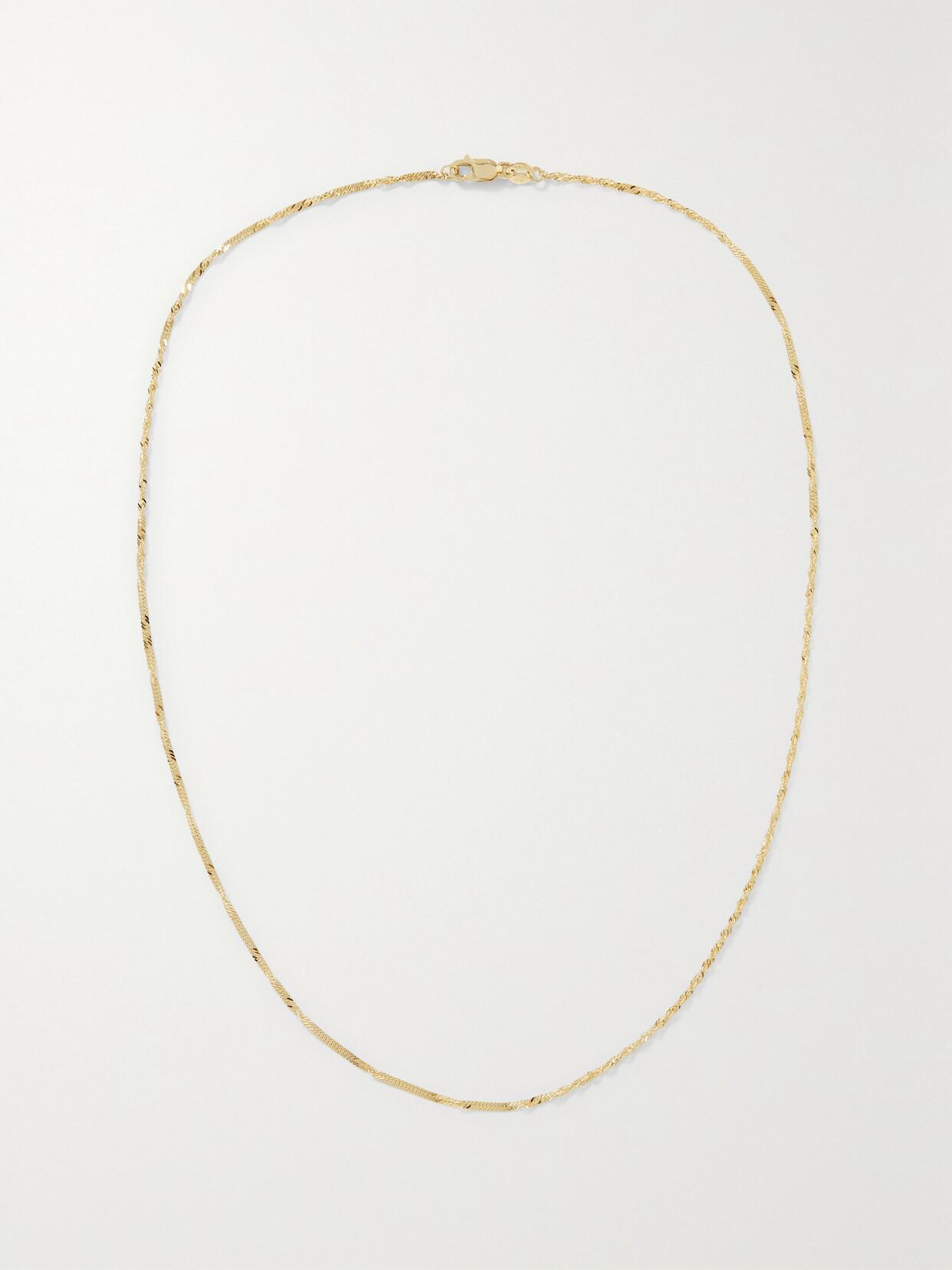 STONE AND STRAND 10-karat Gold Choker